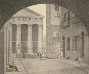 Een Londense kerk door Robert Polhill Bevan