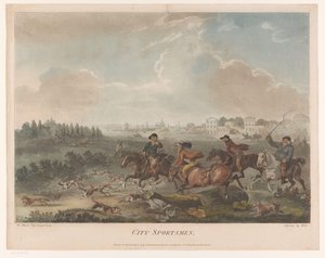 Chaotische jacht met honden door Robert Pollard (I) (possibly)