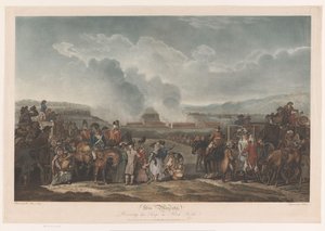 George III bekijkt zijn troepen bij Blackheath door Robert Pollard (I)
