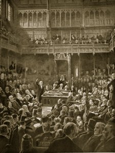 Gladstone introduceert de Home-Rule Bill, februari 1893 door Robert Ponsonby Staples