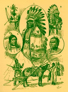 Amerikaanse Indianen in de 19e eeuw door Robert Prowse
