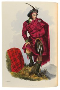 Een illustratie uit De clans van de Schotse Hooglanden door Robert Ronald McIan