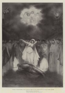 Diarmid, de Nieuwe Opera van de Markies van Lorne en Mr Hamish MacCunn, in Covent Garden Theatre door Robert Sauber