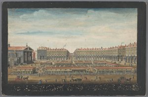 Gezicht op Covent Garden Market te Londen