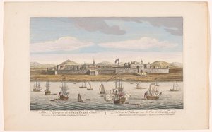 Gezicht op Fort Saint George te Madras