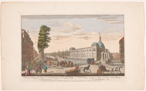 Gezicht op de Beurs te Rotterdam