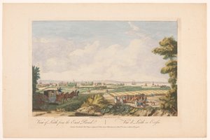 Gezicht op de stad Leith