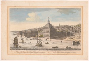 Gezicht op het Koninklijk Paleis te Lissabon door Robert Sayer