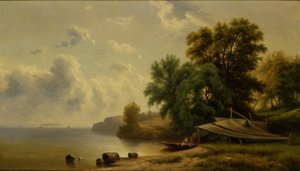 Landschap met Kampplaats door Robert Seldon Duncanson