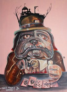 Wild West Poker Bulldog door Robert Sigaard