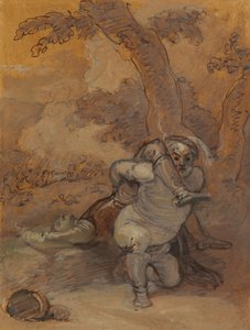 Falstaff die het Lichaam van Hotspur Sleurt door Robert Smirke