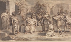 Schets voor Timon van Athene door Robert Smirke