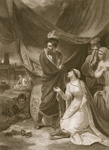 De overgave van Calais, gegraveerd door A. Smith, illustratie uit David Hume