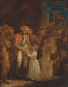 De twee zonen van Tipu Sahib, sultan van Mysore, overgedragen als gijzelaars aan generaal Cornwallis door Robert Smirke