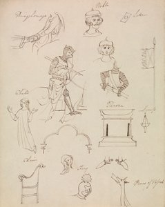Figurenstudies voor middeleeuws adellijk leven