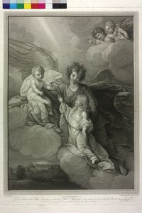 Apotheose van de overleden kinderen van koning George III van Engeland en zijn vrouw koningin Charlotte door Robert Strange