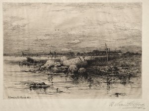 De monding van de Apponigansett door Robert Swain Gifford