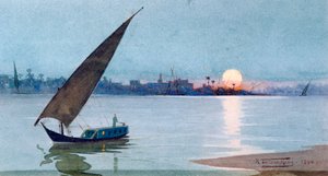 Oostelijk Meer, Egypte, 1892 door Robert Talbot Kelly