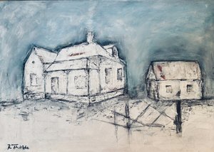 Rustieke winterhuizen