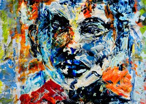Levendig abstract portret