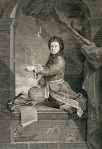 Portret van Pierre Louis Moreau de Maupertuis door Robert Tournieres
