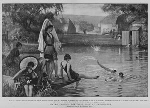 Waterpret, de Weir Pool bij Pangbourne