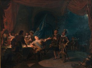 Gustav II Adolf van Zweden in Würzburg door Robert Wilhelm Ekman