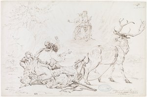Väinämöinen en de maagd van Pohjola door Robert Wilhelm Ekman
