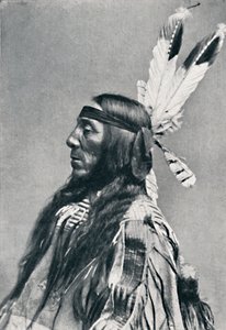 Profielaanzicht van een Sioux, 1912 door Robert Wilson Shufeldt