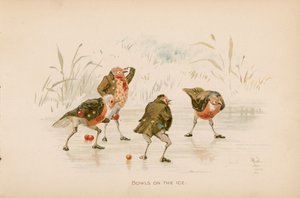 Illustratie voor The Twigs of Kerstmis in Ruddock Hall door Robert after Dudley