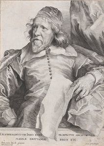 Celeberrimus Vir Inigo Jones Præfectus Architecturæ Magnæ Britanniæ Regis Etc. door Robert van Voerst