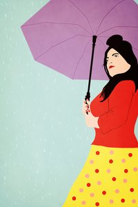 Scarlet in de regen