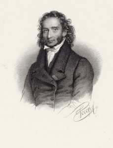 Portret van Niccolò Paganini 1782-1840, 1830 door Roberto Focosi