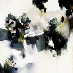 Dynamisch abstract goudspetterpatroon door Roberto Moro
