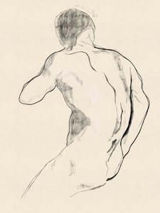 Krachtige mannelijke figuurstudie door Roberto Moro