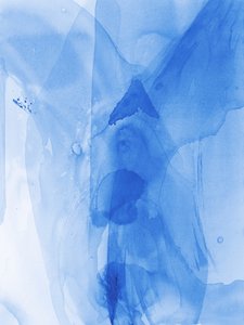 Vloeibaar blauw – Abstract