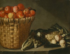 Fruitmand, Kool, Snijbiet en Uien door Rodolfo Lodi