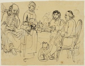 Aalmoes voor de armen door Rodolphe Bresdin