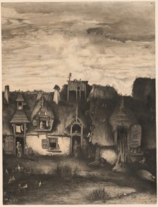 Fantasieboerderij door Rodolphe Bresdin