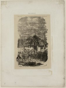 Boerderijhuisje, uit Revue Fantaisiste door Rodolphe Bresdin