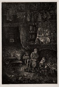 Vlaams interieur door Rodolphe Bresdin