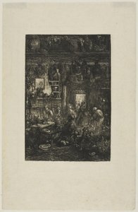 Moldavisch interieur door Rodolphe Bresdin