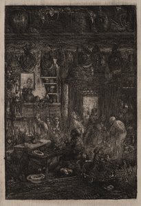 Moldavisch Interieur door Rodolphe Bresdin