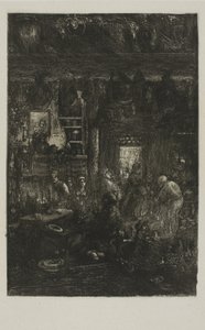Moldavisch interieur door Rodolphe Bresdin