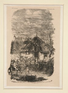 Boerderijpaviljoen uit La Revue fantaisiste door Rodolphe Bresdin