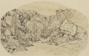 Stoom in een kloof door Rodolphe Bresdin
