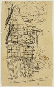 De rand van de kust door Rodolphe Bresdin