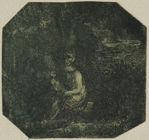 De Heilige Familie door Rodolphe Bresdin