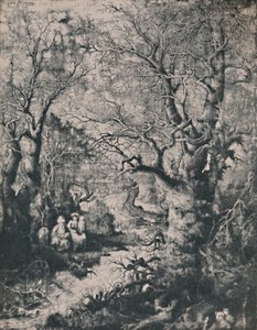 De Heilige Familie, 1855, 1946 door Rodolphe Bresdin