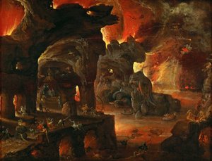 Orpheus in de Onderwereld door Roelandt Jacobsz. Savery